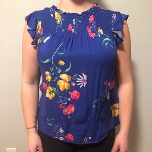 Old Navy flora flowy blouse